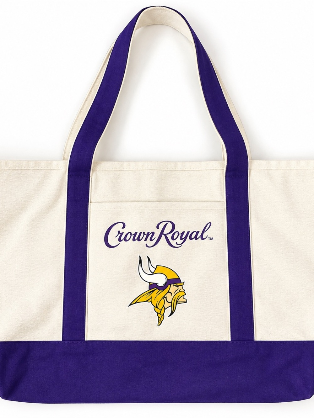 Crown Royal Minnesota Vikings Purple & White Tote Bag
